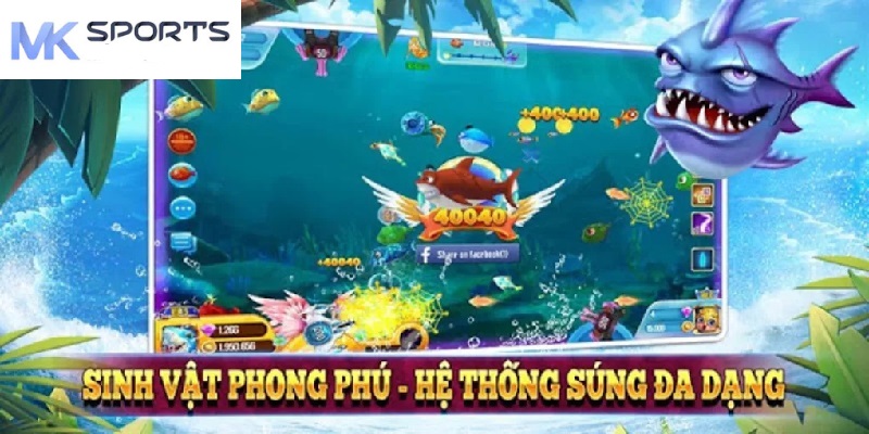 Bắn cá đổi thưởng là tựa game cực hot tại nhà cái MKsports 